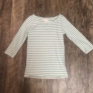 Boat neck striped shirt